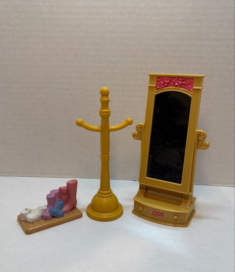 Vintage Fisher-Price Loving Family Dollhouse Accessories Lot